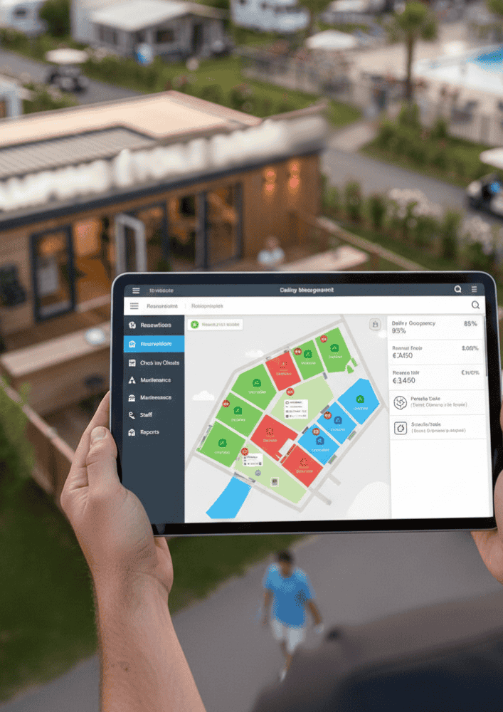 Visuel qui représente la gestion dun camping 4 étoiles